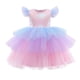 thumbnail image 1 of Disfraz de princesa para niña, disfraz de unicornio, Chid, Vestido de fiesta de boda, flores, arcoíris, ropa para niña, Vestido de cumpleaños Fivean unisex, 1 of 2