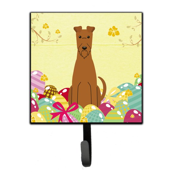 Carolines Treasures BB6062SH4 Easter Eggs Irish Terrier Leash or Key Holder 7Hx4.25W multicolor