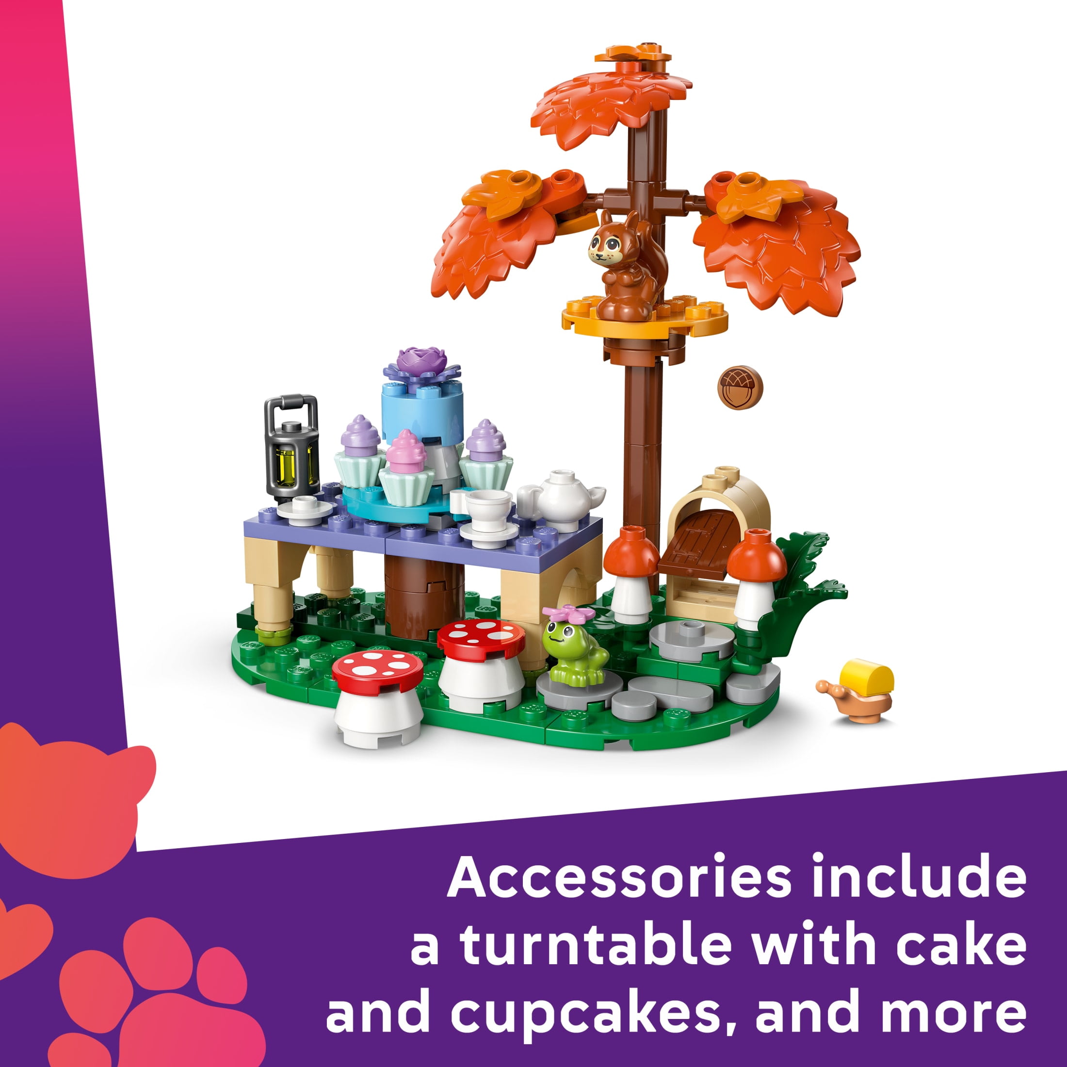 LEGO Friends Forest Tea Party - Building Toy for Girls & Boys, Ages 6+ - Toy Figures & Playset for Kids - Includes 2 Minidolls, a Frog & a Squirrel - Gift for Birthdays - 42690