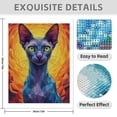 thumbnail image 3 of Diamond Art Kit for Adults, Vibrant Geometric Cat Art Design Diamond Painting for Adults Beginners, DIY Diamond Art Painting Kits, 5D Diamond Painting Crafts for Home Decor 12x16 Frameless, 3 of 7