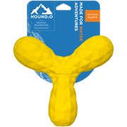 Hound2O Outdoor Dog Toy, Squeaky Boomerang, Yellow