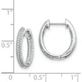 thumbnail image 4 of 14K White Gold Diamond In/Out Hinged Hoop Earrings (17 X 15) Made In India em5438-062-wa, 4 of 5