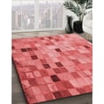 thumbnail image 2 of Ahgly Company Indoor Square Patterned Ruby Red Area Rugs, 8' Square, 2 of 6