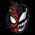 thumbnail image 2 of Boys' Husky Marvel Spider-Man Venom Mask Split  Graphic Tee Black Medium, 2 of 3