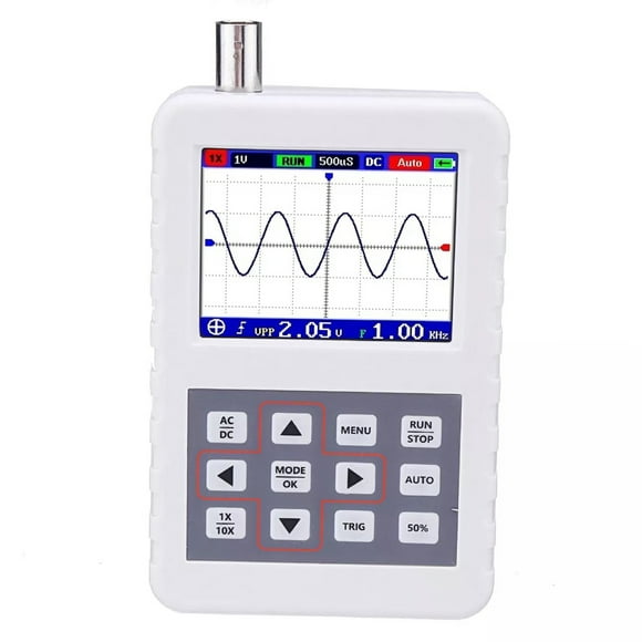 Homgeek DSO PRO Oscilloscope Numérique Oscilloscope Portatif Taille Paume avec Bande Passante de 5M Taux d'Échantillonnage de 20MSs avec Sonde P6100