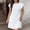 White, variant on Blmnix Striped Dress Dress for Women Elegant Dresses Peplum Vacation Under Dress Short Sleeve Yellow Crew Neck Mini Plus Size Summer Dresses L