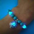 thumbnail image 3 of Energy Luminous Lotus Natural Stone Bracelet Yoga Healing Luminous Glow In The Dark Charm Beads Bracelet For Men Women Prayer Buddhism, 3 of 4