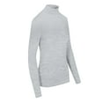 thumbnail image 3 of M&M SCRUBS Women's Long Sleeve Turtle-Neck T-Shirt Under Scrub (Heather Grey, XX-Large), 3 of 5