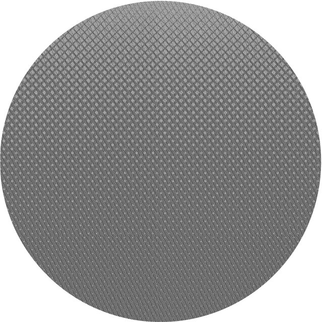 Ahgly Tapis Rond Lavable en Machine Intérieur Transitionnel Gris Carbone, 8 Pieds Rond