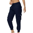 thumbnail image 2 of Mohiass Women Hiking Pants Lightweight Cargo Joggers Outdoor Quick Dry Athletic Pants with Pockets Casual Travel Pants Dark Blue 3XL, 2 of 6