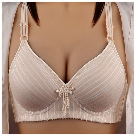 

Eashery Lace Bras For Women Women s Plus Size Add 32 and a Half Cup Push Up Underwire Convertible Lace Bras Beige 85B