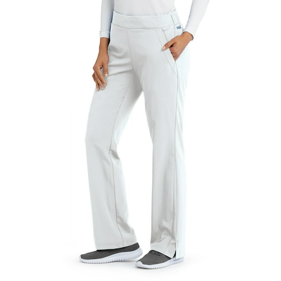 Barco Grey's Anatomy Signature GNP508 Women's Astra Four Pocket Welt Drawcord Cargo Scrub Pant White M