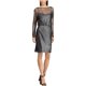 thumbnail image 1 of Vestido de cóctel de encaje floral para mujer de American Living, Metálico, 16, 1 of 1