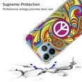 thumbnail image 3 of Peace Love Case Compatible with iPhone 13 Pro Max,Unique Art Design TPU Bumper Cover Case, 3 of 5