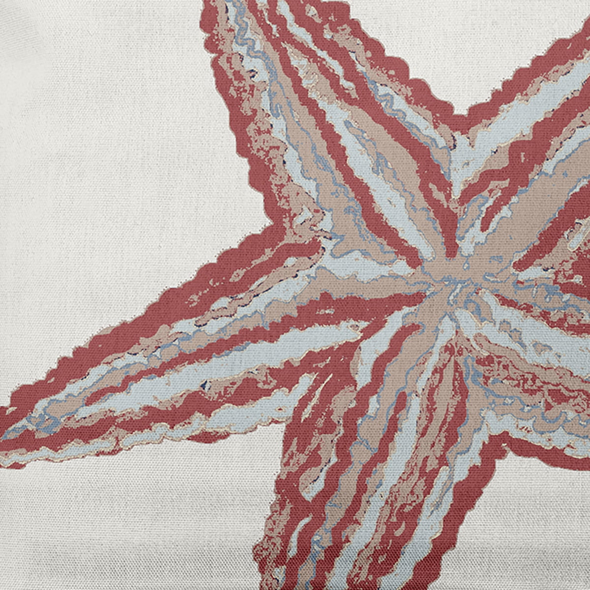 Simply Daisy 14" x 20" Large Starfish Nautical Indoor/Outdoor Throw Pillow
