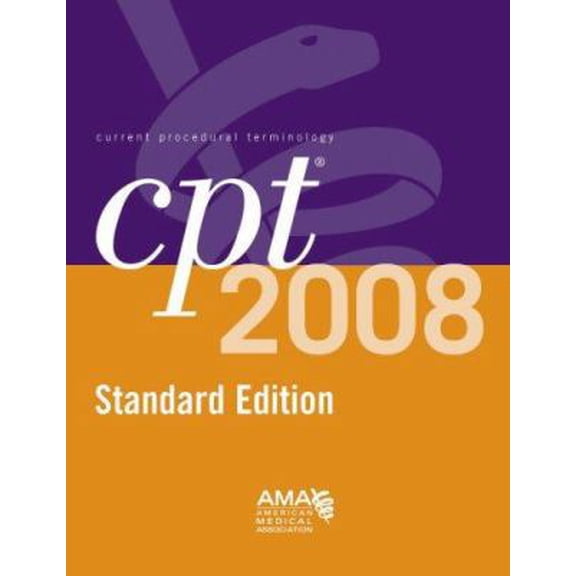 Pre-Owned CPT 2008 Standard Edition: Current Procedural Terminology (CPT / Current Procedural Terminology (Standard Edition)) (Paperback) 1579479367 9781579479367
