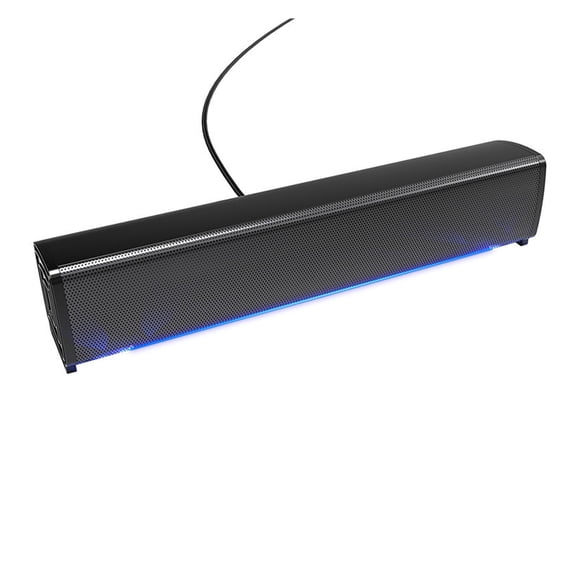Long Desktop Computer Speaker Desktop Notebook USB Wired Light-emitting Audio Subwoofer ,High Sound
