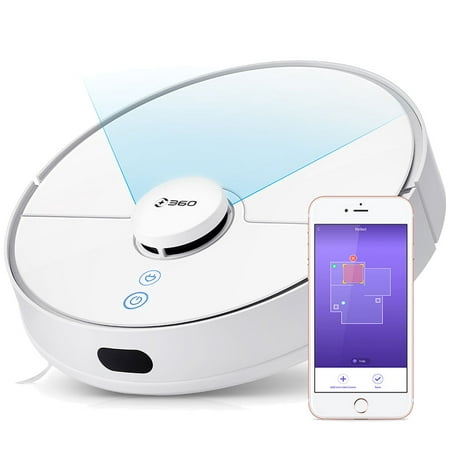Robot Vacuum Cleaner, 360 S5 Robotic Vacuum with Laser Navigation, Smart Sensor, Auto-Recharge and Resume, Washable Filter, Multi-Map Management, Off Limit App Control, Cleans Pet Hair, (Best Way To Clean Throw Up Off Carpet)