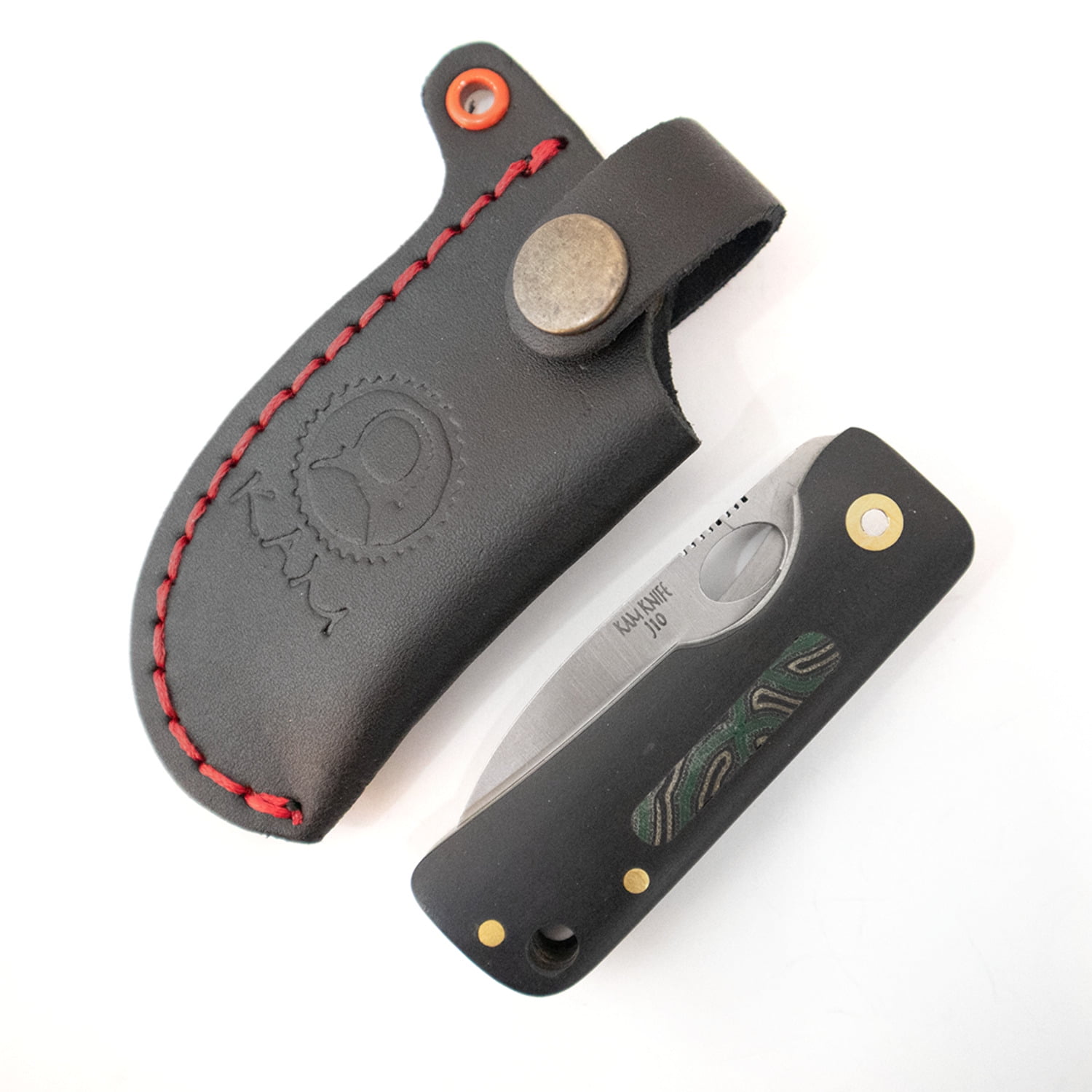 Kam Knife – Inside Lock Pocket Knife Survival EDC Knife with 2.75" Micarta Handle Camping Knife; Small Hunting Knife Perfect for Outdoors, Camping and Hiking