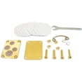 thumbnail image 2 of Handcrafted Mini Flower Press, Gold-Plated Metal Press Kit with Floral Patterns, Portable for Preserving Blooms, Leaves, Botanical Art(D), 2 of 6