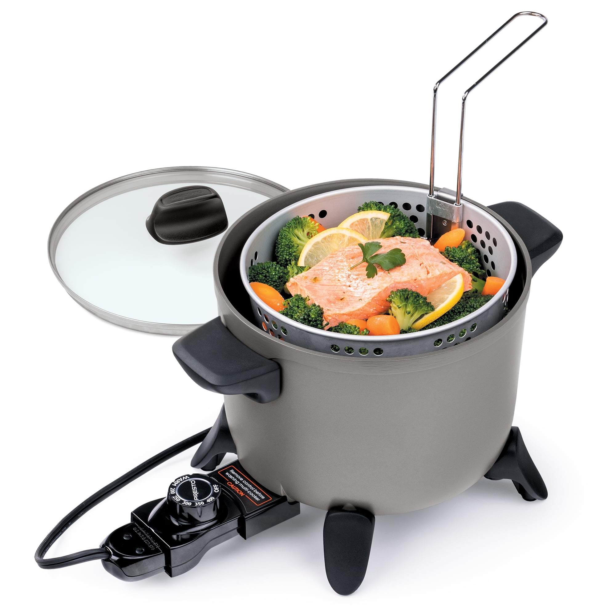 Presto Kitchen Kettle Multi-Cooker with Non-Stick Feature, Electric Deep Fryer