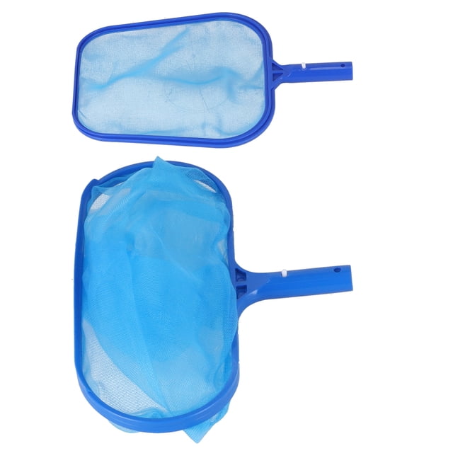 Shallow Pool Leaf Net & Deepwater Pool Leaf Net, Plastic Pool Leaf Net Set Multifunctional Handheld Durable Pool Skimmer Net For Swimming Pool, Pond, Hot Tubs,Spas And Fountains