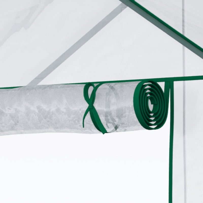 Alvantor Clear 5'x2.5'x6.5' Walk-in Greenhouse with 3-Tier Shelves