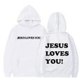 thumbnail image 2 of Kids Boys Girls Christian Sweatshirt Letter Print Sweatshirt Long Sleeves Comfy Oversize Pullover Fashion Winter Clothes for Little Girls 5-6 Years, 2 of 4