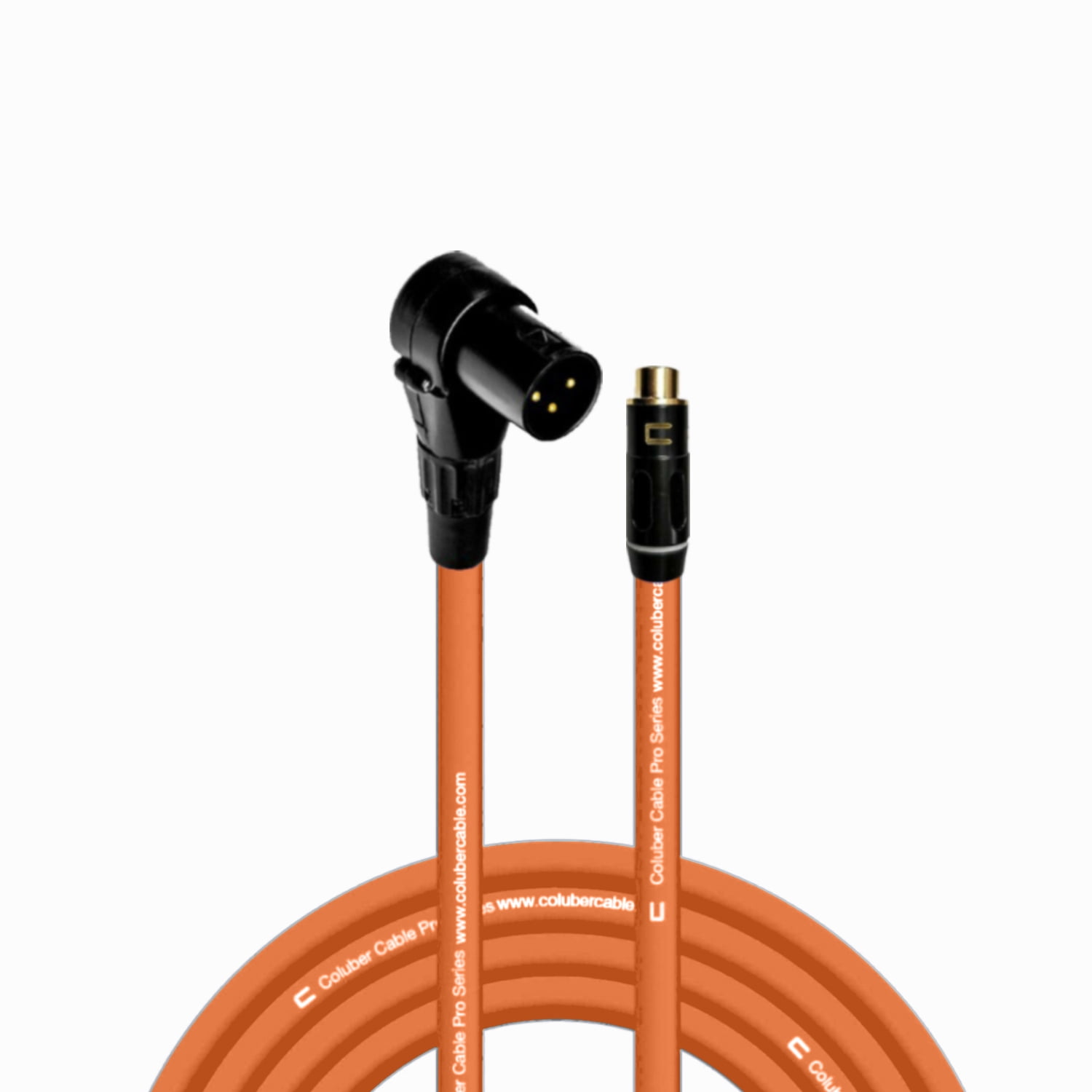 Coluber Cable Balanced Right Angle XLR Male to RCA Female 3 Pin Connector