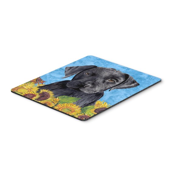 Carolines Treasures SC9061MP Labrador in Summer Flowers Mouse Pad Hot Pad or Trivet Large multicolor