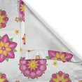 thumbnail image 4 of Ambesonne Orange and Pink Grommet Curtain Single Panel, Flower Blooms, 50"x60", Pale Pink Orange Yellow, 4 of 5