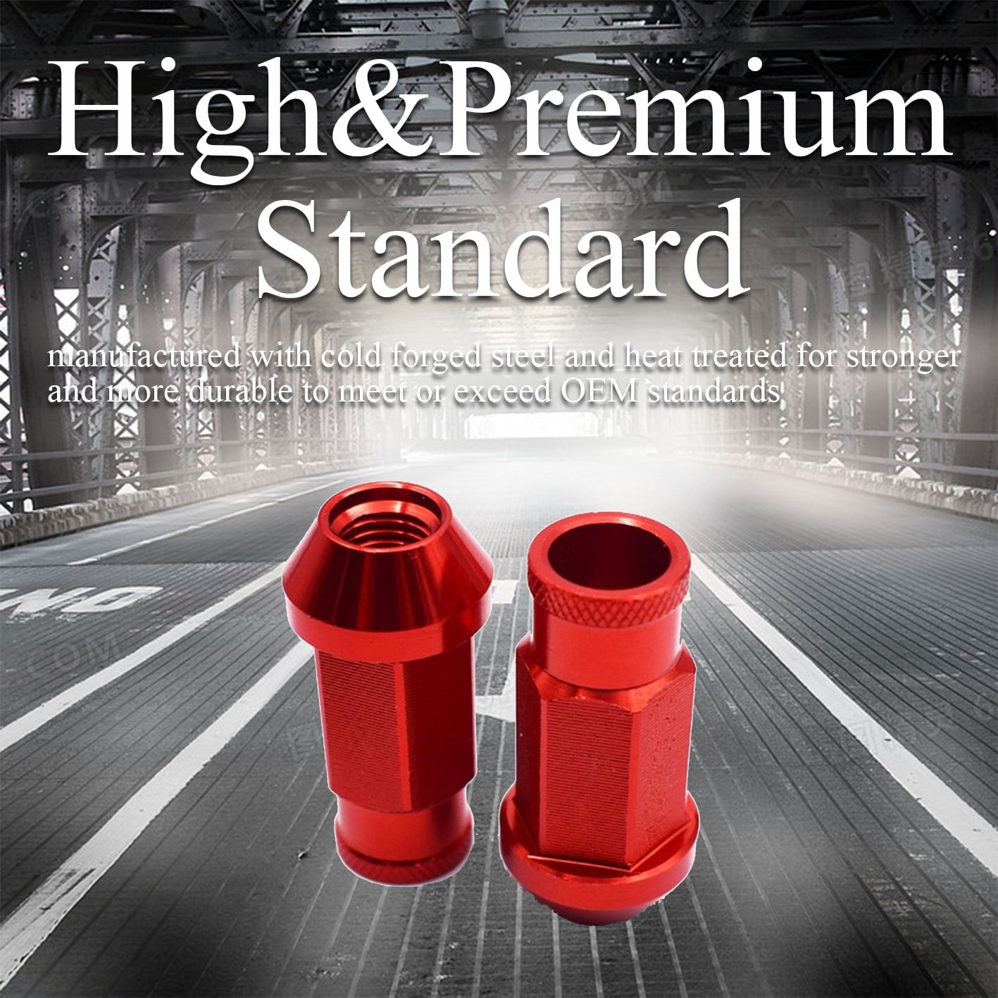 20PCS/Set, M12*1.25 or M12*1.5mm OEM Style Factory Lug Nuts, Fit For Toyota, Mitsubishi, Mazda, Buick, Hyundai