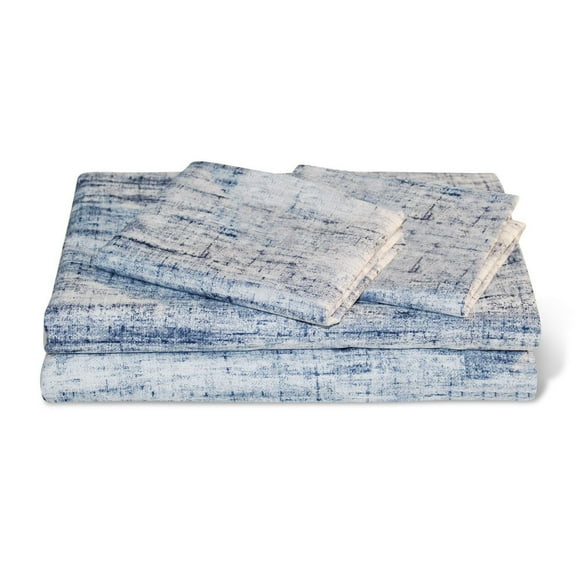 Wabasso 4pc sheet set Indigo Twin
