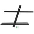 thumbnail image 1 of Wall Mounted Red Wine Bottle Holder Rack Storage Shelf for Household Kitchen Bar Decor2 Bottle, 1 of 5