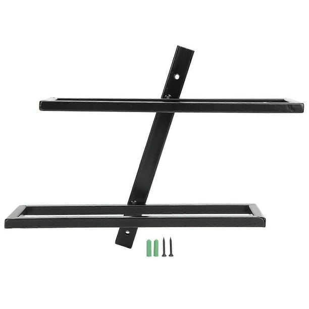 Wall Mounted Red Wine Bottle Holder Rack Storage Shelf for Household Kitchen Bar Decor2 Bottle