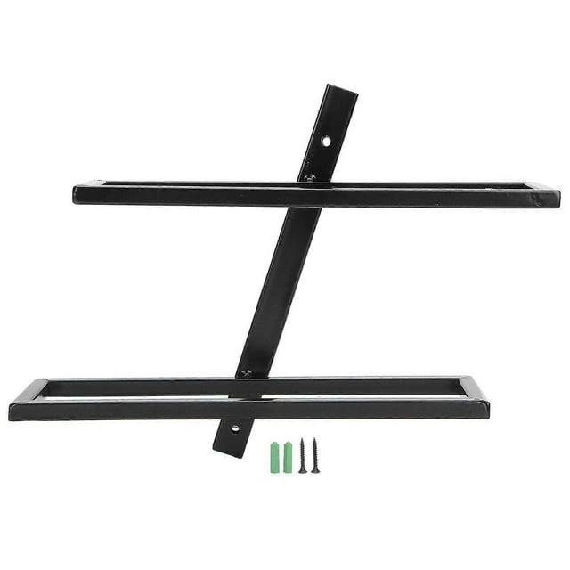 Wall Mounted Red Wine Bottle Holder Rack Storage Shelf for Household Kitchen Bar Decor2 Bottle