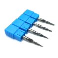 thumbnail image 4 of 4Pcs/Set 0.25-1.0Mm Carbide Tapered Ball Nose End Mill Milling Cutter 1/8" Shank, 4 of 6