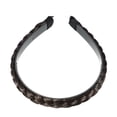 thumbnail image 6 of Unique Bargains 1 Pcs Headband Synthetic Hair Plaited Deep Brown 0.59 Inch Wide Headband Braid Braided with Teeth, 6 of 7
