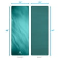 thumbnail image 3 of Life Energy 6mm Thick Reversible Non-Slip Yoga Mat with carry strap, Mantra, 3 of 7
