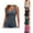 001-Grey, variant on Women Sleeveless Vest Top Wrap V Neck Ruched Cami Top Criss Cross Front Solid Color Casual Summer Blouse Shirts