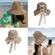 thumbnail image 4 of Sombrero de cubo con cinta ajustable, sombrero de ala ancha plegable multicolor, gorra a prueba de sol, 4 of 5