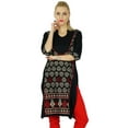thumbnail image 1 of Bimba Women Black Short custom Kurta Kurti 3/4 Sleeve Formal Top Blouse, 1 of 5