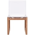 thumbnail image 4 of Meridian Furniture Tulum Blanc Cassé Résistant à l'Eau Chaise Latérale de Salle à Manger d'Extérieur, 4 of 8