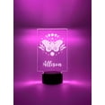 thumbnail image 4 of Custom Personalized Picture LED 16 Color Light Up Lamp Stand Girls Princess, Butterfly Rainbow & More Christmas Home Room Décor Gift For Her, 4 of 10