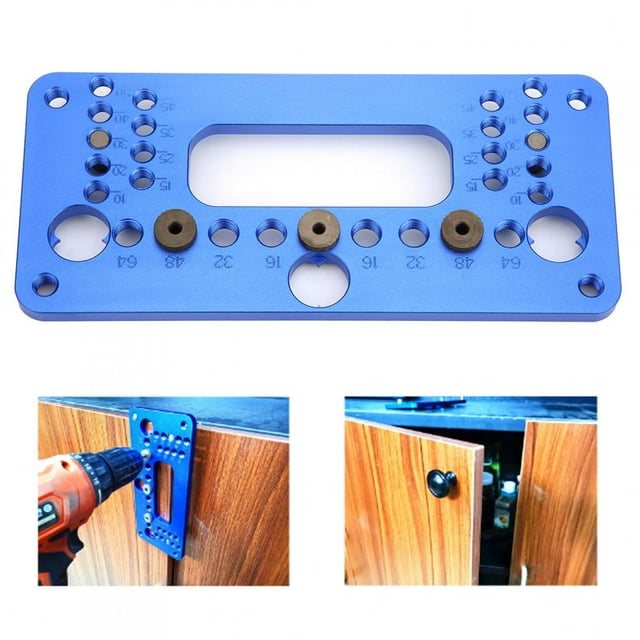Drill Guide Durable Hole Punch Woodworking Jig Punch Locator Woodworking Operations For Positioning 08610A Type Blue