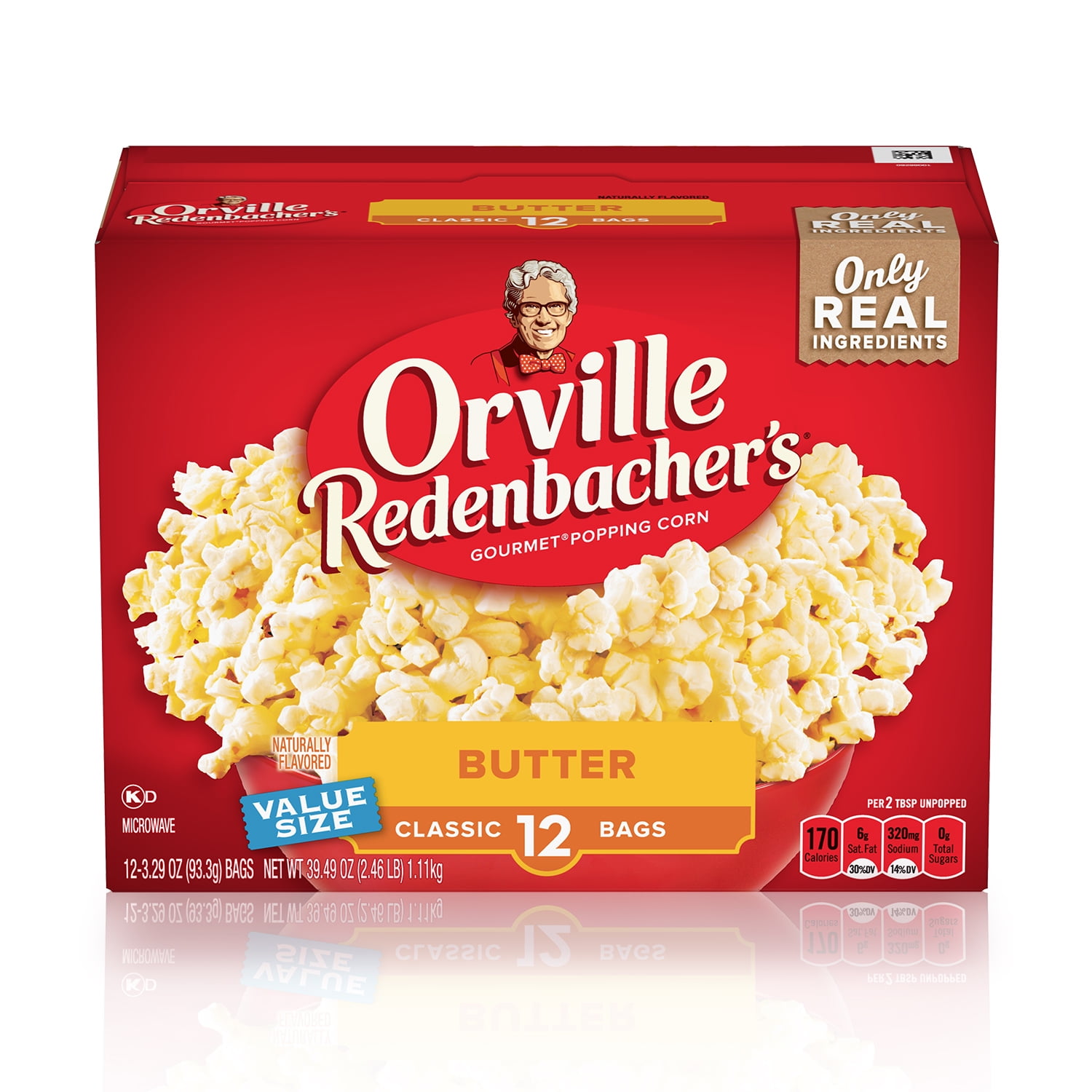 Orville Redenbacher's Butter Microwave Popcorn, 3.29 Oz, 12 Ct Orville Redenbacher's Butter Microwave Popcorn, 3.29 Oz, 12 Ct