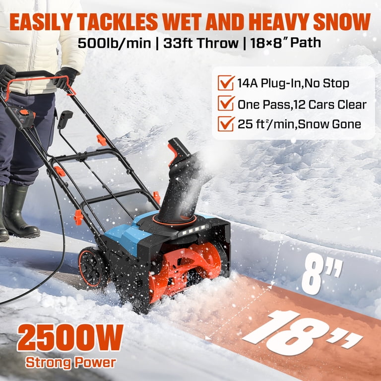SENIX 18-Inch Snow Blower,8