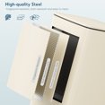 thumbnail image 3 of TLSUNNY 8 Gal/30L Square Trash Can, Fingerprint-Proof Stainless Steel Step Garbage Bin, Soft-Close Lid & Removable Bucket for Kitchen, Office, Home, 3 of 9