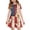 Beige(American Flag Floral Print), variant on CCRFTGI 250 Anniversary USA Flag Girls Dresses Size 10-12 Summer Short Sleeve Cute A Line Swing Dress Xmas Snowman Girls Fashion Dress Watermelon Red 7-8 Years