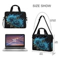 thumbnail image 3 of 16" Laptop Briefcase for Work Travel Laptop Shoulder Bag Carrying Handbag Laptop Case Eternal Blue Rose and Flame, 3 of 8